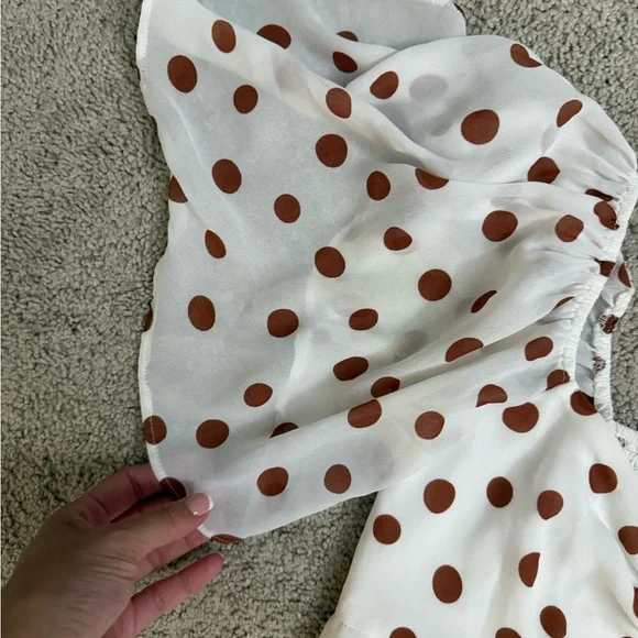 Polka Dot Mini Dress - Picture 2 of 4